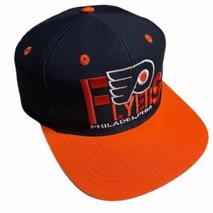Vintage 1990s Philadelphia Flyers Twins NHL Twill SnapBack Hat